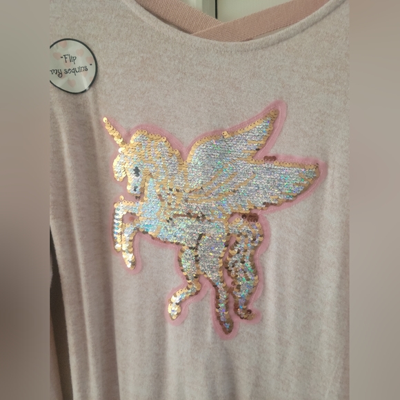 NWT Unicorn 🦄 sequin flip sweater - Picture 2 of 7